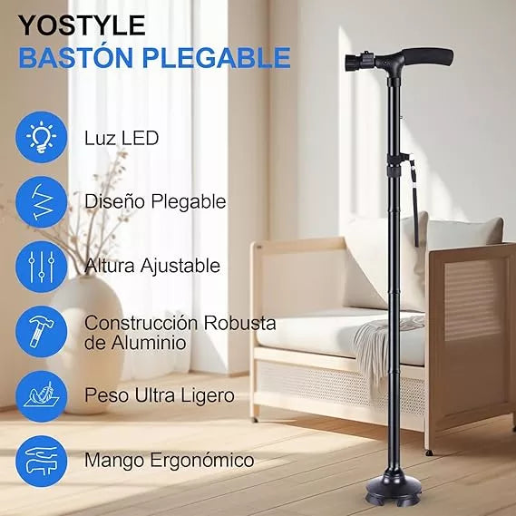 Bastón WalkBuddy- Estabilidad total – Camine con confianza en cualquier terreno