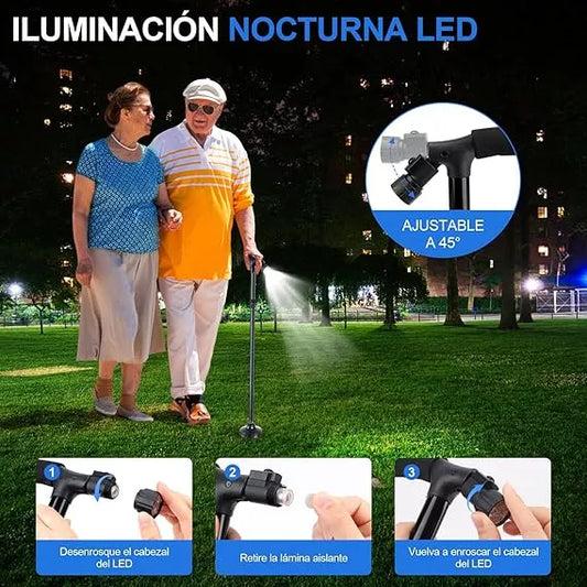 Bastón WalkBuddy- Estabilidad total – Camine con confianza en cualquier terreno